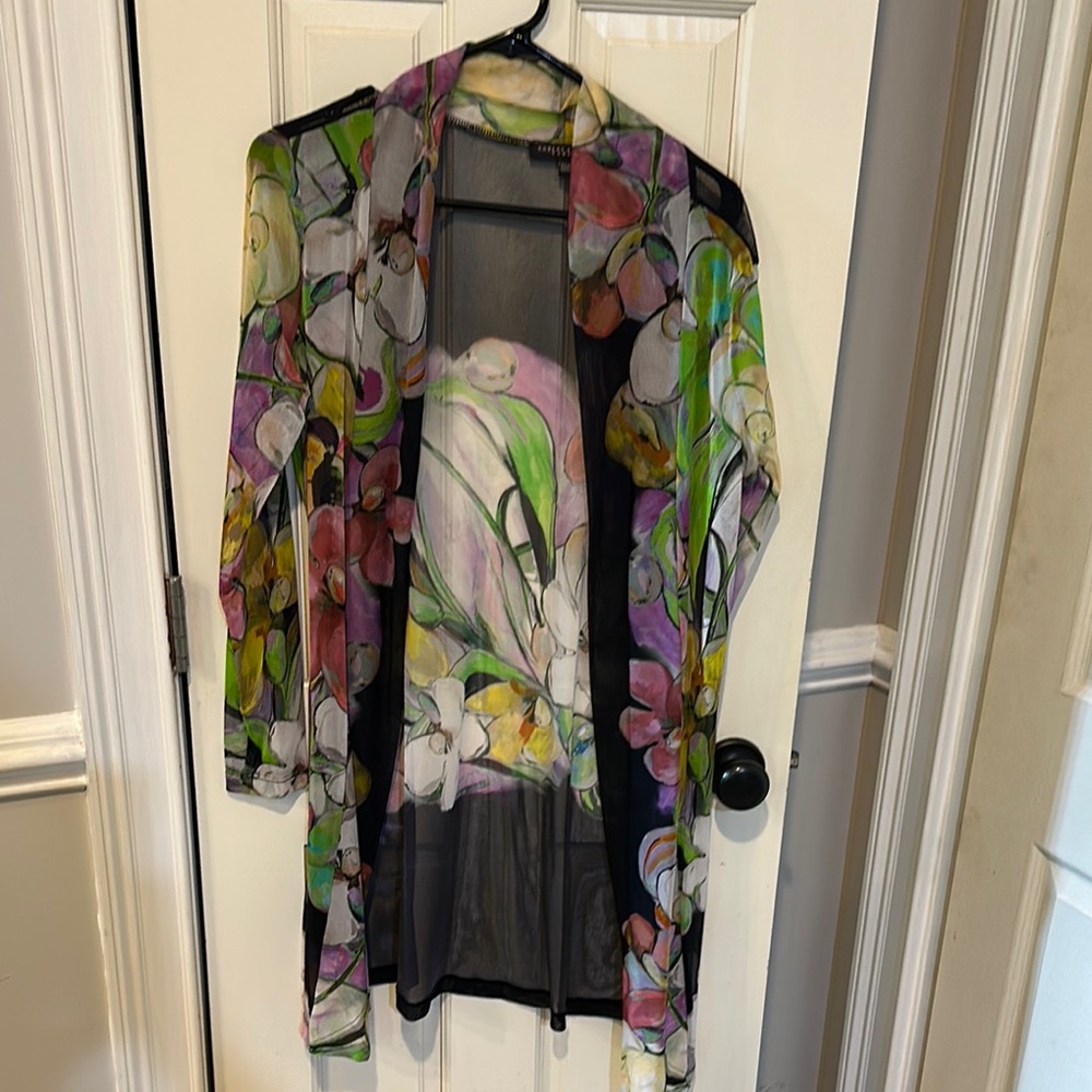 Robert Kitchen Colorful Sheer Kimono